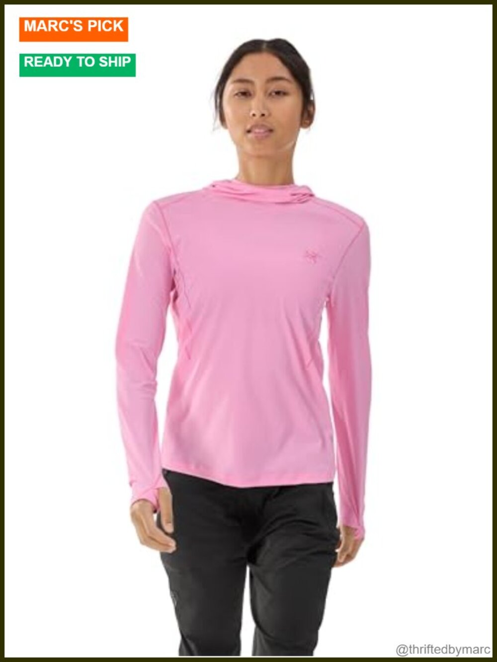 Arc'teryx Sunna Hoody UPF 50+ Breathable Hiking Pullover Recycled Polyester